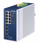 PLANET IP30 Industrial L2/L4 8-Port Managed L2/L4 Gigabit...