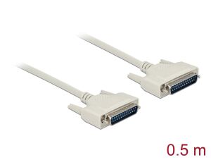 DELOCK Serielles Kabel D-Sub 25 Stecker zu Stecker 0,5m