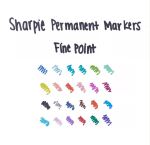 Sharpie Fine Point Permanent-Marker Feine Spitze Blau