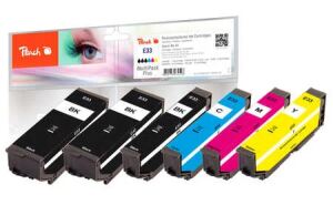 Peach PI200-487 Druckerpatrone 6 Stück(e) Standardertrag Schwarz, Cyan, Magenta, Gelb