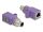 DELOCK M12 Adapter D-kodiert 4 Pin St zu RJ45 Bu gerade