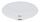 Manhattan Kabelloses Induktionsladegerät 5 W, Qi™-zertifizierter Wireless Charger, sichere Ladung mit 5 W (5 V/1 A), rundes Ladepad, weiß
