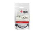 Equip Cat.6A F/FTP Slim-Patchkabel, 0.5m, Black
