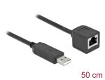 DELOCK Serielles Anschlusskabel mit FTDI Chipsatz, 50cm schw