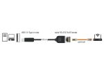 DELOCK Serielles Anschlusskabel mit FTDI Chipsatz, 50cm schw
