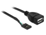 DELOCK USB Kabel Pinheader 4Pin -> A Bu/Bu 0.40m