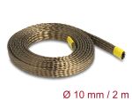 DELOCK Geflechtschlauch aus Basalt Fasern 2mx10mm Braun