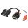 Lindy 38184 Videokabel-Adapter 0,2 m DVI-D VGA (D-Sub) + USB Schwarz, Orange