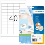 HERMA Etiketten Premium A4 48.5x25.4 mm weiß Papier matt 1000 St.