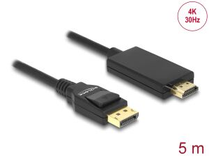 DELOCK Displayport Kabel DP -> HDMI St/St 4K 5.00m schwarz