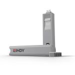 Lindy 40427 Schnittstellenblockierung Schnittstellenblockierung + Schlüssel USB Typ-C Weiß 5 Stück(e)