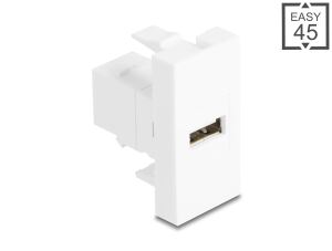 DELOCK Easy 45 Modul USB 2.0 Typ-A BU zu USB 2.0 Typ-B BU ws