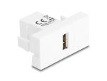 DELOCK Easy 45 Modul USB 2.0 Typ-A BU zu USB 2.0 Typ-B BU ws