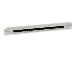 Equip 25-Port Cat.3 RJ45 ISDN Patch Panel, hellgrau