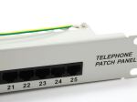 Equip 25-Port Cat.3 RJ45 ISDN Patch Panel, hellgrau