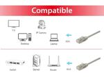 Equip Cat.6A F/FTP Slim-Patchkabel, 2.0m, Beige