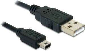 DeLOCK 82273 USB Kabel USB 2.0 1 m USB A Mini-USB B 0,48 Gbit/s Schwarz
