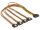 DeLOCK 60158 SATA-Kabel 0,5 m SATA 15-Pin 4 x SATA 15-Pin Mehrfarbig