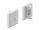 DeLOCK Easy 45 V-Modulblende für Keystone Modul 1 Port mit Staubschutzklappe 45 x 45 mm weiß
