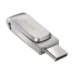 SanDisk Ultra Dual Drive Luxe USB-Stick 128 GB USB Type-A / USB Type-C 3.2 Gen 1 (3.1 Gen 1) Edelstahl