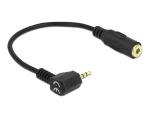 DELOCK Klinkekabel 3,5mm -> 2,5mm 90° Bu/St 0.17m 4Pin/3P