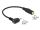 DELOCK Klinkekabel 3,5mm -> 2,5mm 90° Bu/St 0.17m 4Pin/3P