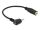 DELOCK Klinkekabel 3,5mm -> 2,5mm 90° Bu/St 0.17m 4Pin/3P
