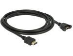 DELOCK HDMI-Kabel A->A St/Bu z.Einbau 4K 30Hz 2.00m...