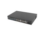 Lanberg RSFE-16P-2C-150 Netzwerk-Switch Unmanaged Gigabit Ethernet (10/100/1000) Power over Ethernet (PoE) 1U Schwarz