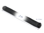DELOCK Geflechtschlauch selbstschließend 2m x 19mm schwarz