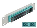 DELOCK 10" LWL Patchpanel 12 Port SC Duplex aqua 1...