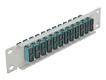 DELOCK 10" LWL Patchpanel 12 Port SC Duplex aqua 1...