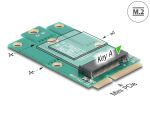 DELOCK Adapter Mini PCIe St > M.2 Key A Slot
