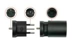 Kabelmeister SKA-6002PS Kabeladapter Swiss mains plug type J Schwarz