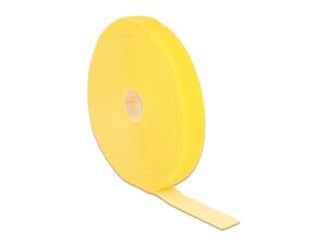 DELOCK Kabelbinder Klettverschluss 10.000x20mm 1x Rol gelb