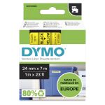 DYMO Original D1-Etikettenband | schwarz auf gelb | 24 mm...