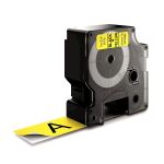 DYMO Original D1-Etikettenband | schwarz auf gelb | 24 mm x 7 m | selbstklebendes Schriftband | für LabelManager-Beschriftungsgerät