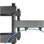 Manhattan Universal Wandhalterung für Großbildschirme, neig- und schwenkbar, Für Flachbildschirme und Curved Displays von 60" bis 100"* und bis zu 80 kg, neig- und schwenkbar sowie horizontal justierbar, schwarz