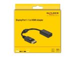 DeLOCK Adapter DisplayPort 1.1 Stecker zu HDMI Buchse...