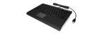 KeySonic ACK-540U+ (DE) Mini-Tastatur, SoftSkin black, Smart-Touchpad, USB, schwarz