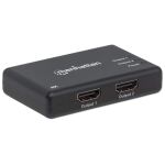 Manhattan 4K 2-Port HDMI-Splitter, 4K@30Hz, Stromversorgung über Netzteil, schwarz