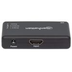 Manhattan 4K 2-Port HDMI-Splitter, 4K@30Hz, Stromversorgung über Netzteil, schwarz