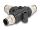 DELOCK M12 T-Splitter A-kodiert 4 Pin 1 xSt . zu 2 x Stecker