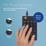 R-Go Tools Tastatur R-Go Numpad Break, ergonomischer Ziffernblock mit Pausensoftware, kabelgebunden, schwarz