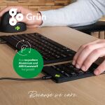 R-Go Tools Tastatur R-Go Numpad Break, ergonomischer Ziffernblock mit Pausensoftware, kabelgebunden, schwarz