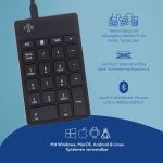 R-Go Tools Tastatur R-Go Numpad Break, ergonomischer Ziffernblock mit Pausensoftware, kabelgebunden, schwarz