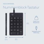 R-Go Tools Tastatur R-Go Numpad Break, ergonomischer Ziffernblock mit Pausensoftware, kabelgebunden, schwarz