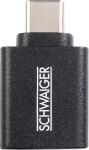 Schwaiger CAU310 533 Kabeladapter USB Type-C USB Type-A Schwarz