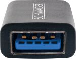 Schwaiger CAU310 533 Kabeladapter USB Type-C USB Type-A Schwarz