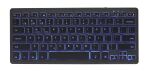 Gembird KB-BTRGB-01-DE Tastatur Universal Bluetooth QWERTZ Deutsch Schwarz